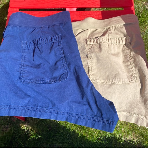 Tan and Blue Shorts (2 shorts lot) by Ana - size 14 - Picture 3 of 4